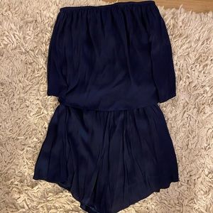 Gab & Kate strapless navy romper - XS / S
